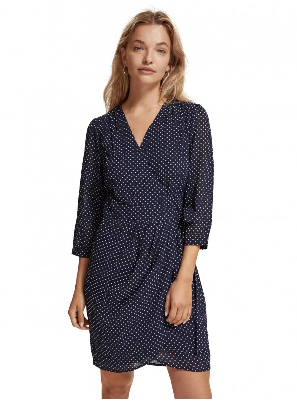 Dresses 176364 Polka Navy Blue 6989 Scotch & Soda E24